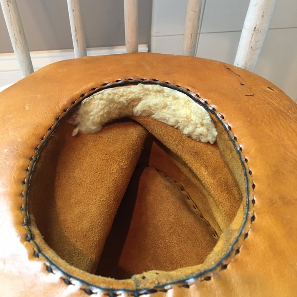 Vintage Leather Cowboy Hat XS - Picture 5 of 9